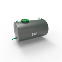 Резервуар (емкость) горизонтальный стальной двустенный РГД (РГСД) 5 кубов
