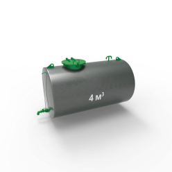 Резервуар (емкость) горизонтальный стальной РГС (РГСН) 4 куба