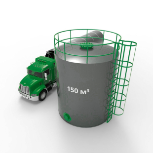 Резервуар (емкость) РВС 150 м3 вертикальный