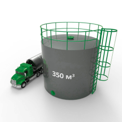 Резервуар (емкость) вертикальный стальной РВС 350 кубов 