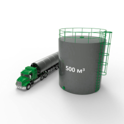 Резервуар (емкость) вертикальный стальной с понтоном РВСП 500 кубов 